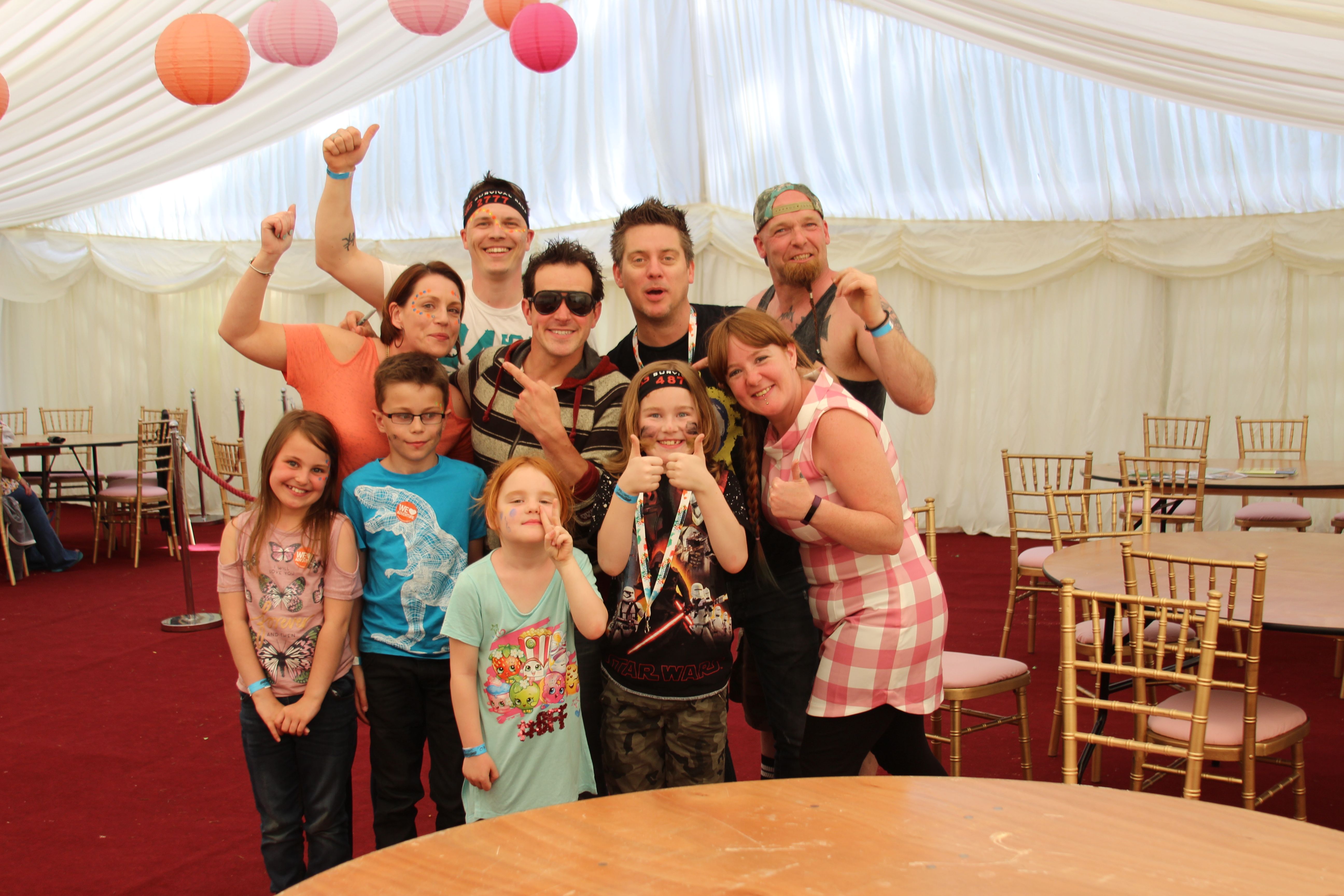 The whole gang with Dick & Dom