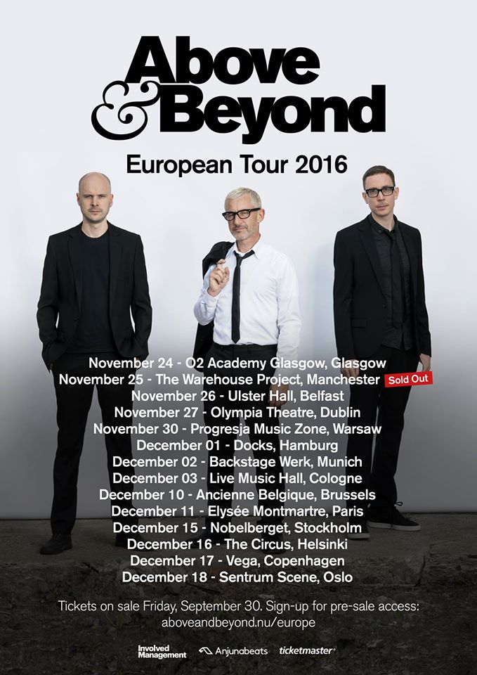 Above & Beyond Tour Dates